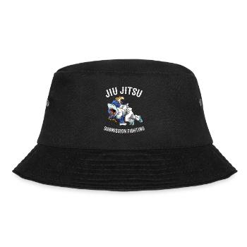Unterwerfungskampf zwischen Hai und Tiger - - Bucket Hat - Schwarz - Vorne - Lela (165cm)