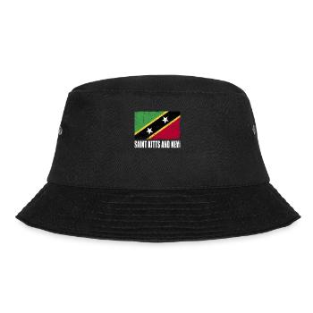 Sankt Kitts Und Nevi Flagge - Bucket Hat - Schwarz - Vorne - Lela (165cm)
