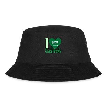 Saudi arabien - Bucket Hat - Schwarz - Vorne - Lela (165cm)