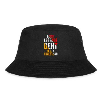 Legende im Ruhestand Arbeitskollege Rente - Bucket Hat - Schwarz - Vorne - Lela (165cm)