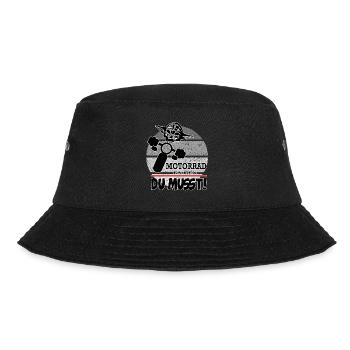 Motorrad fahren Biker Motorradfahrerin Sprüche - Bucket Hat - Schwarz - Vorne - Lela (165cm)