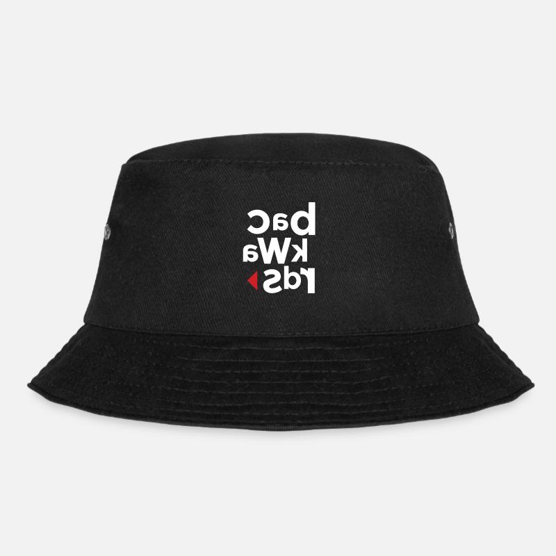 Backward - Bucket Hat - Schwarz