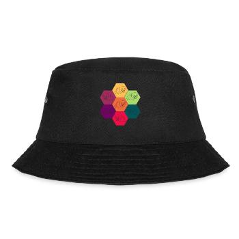 Tardigrade Tardigrade Retro Water Bear - Bucket Hat - black - Front - Lela (165cm)