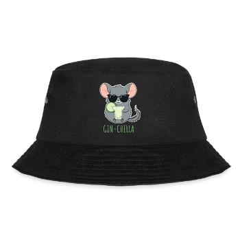Gin- Chinchilla Gin - Bucket Hat - Schwarz - Vorne - Lela (165cm)