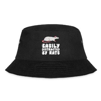 Easily distracted by rats - Bucket Hat - black - Front - Lela (165cm)