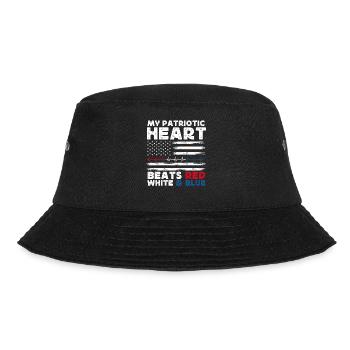 US patriotic quotes, patriot, patriots - Bucket Hat - black - Front - Lela (165cm)