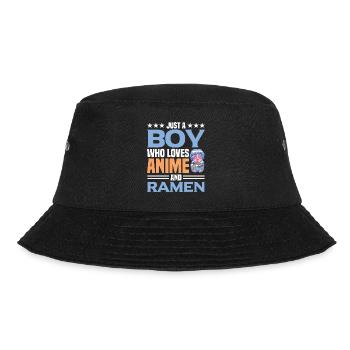 Ramen Anime Japan Noodles Japanese Food - Bucket Hat - black - Front - Lela (165cm)