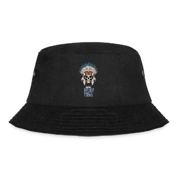Muay Thai Skelett Kriegshaube - Thailand Thaiboxen - Bucket Hat - Schwarz - Vorne - Lela (165cm)
