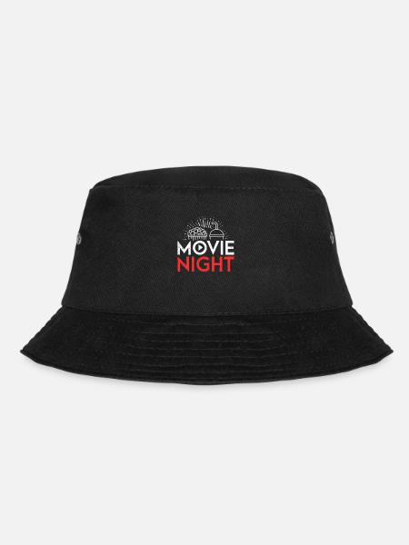 Kinoliebhaber Kino Filmeabend Popcorn Theater - Bucket Hat - Schwarz