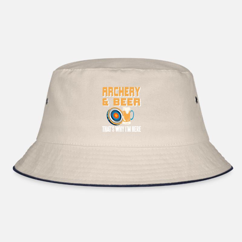 Archery & Beer That's Why I'm Here Funny Present Bucket Hat