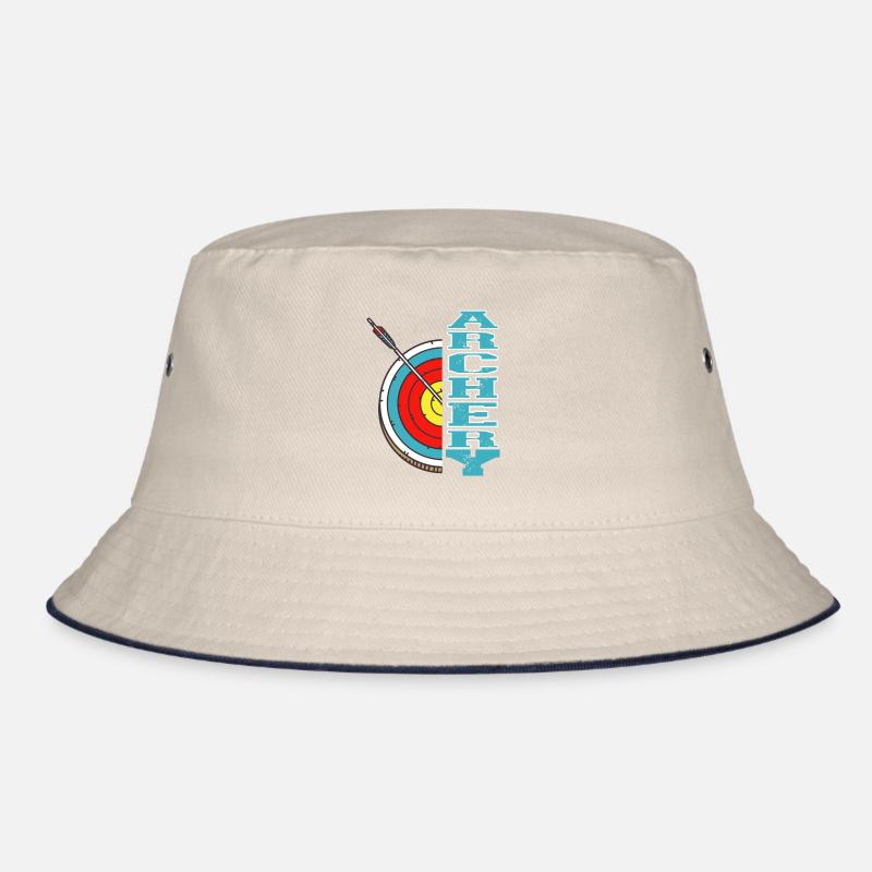 Retro Vintage Cool Archery T-Shirt Present Gift Bucket Hat