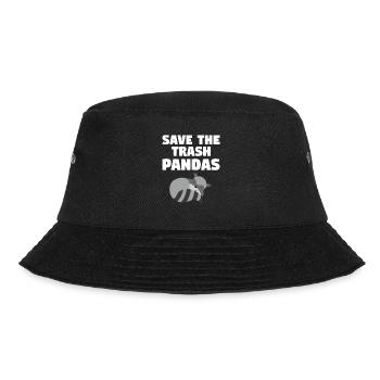 Save The Trash Pandas Raccoons Raccoon Lover - Bucket Hat - Schwarz - Vorne - Lela (165cm)