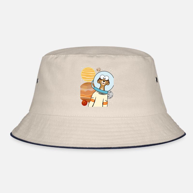 Erdmännchen Astronaut im Weltraum Bucket Hat