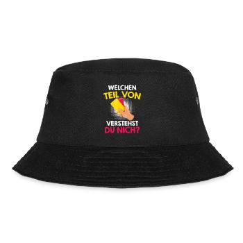 Schiedsrichter Spruch - Bucket Hat - Schwarz - Vorne - Lela (165cm)