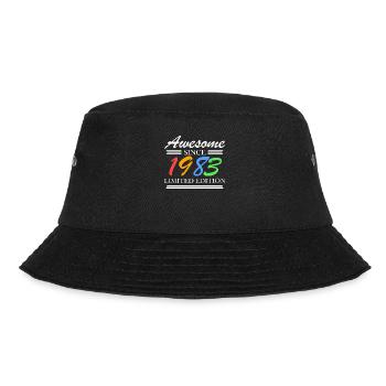 1983 - Jahrgang 1983 - Fantastisch seit 1983 - Bucket Hat - Schwarz - Vorne - Lela (165cm)