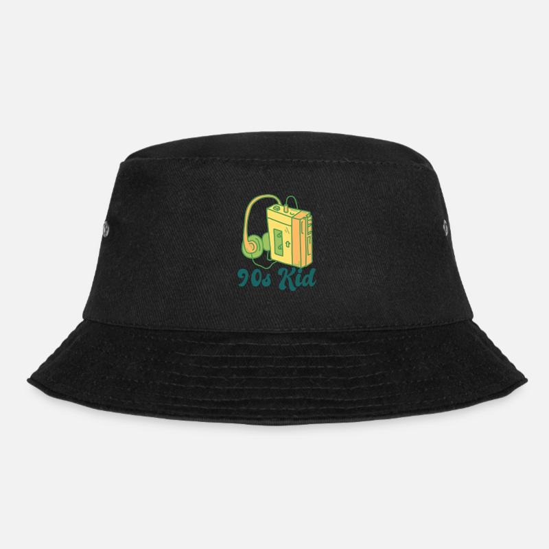 90s Kid - Bucket Hat - black