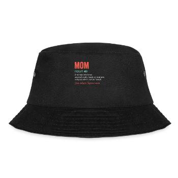 Noun Definition Nutrition for Mom Mother's Day - Bucket Hat - black - Front - Lela (165cm)