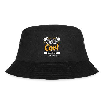 This is what a really cool referee looks like - Bucket Hat - black - Front - Lela (165cm)