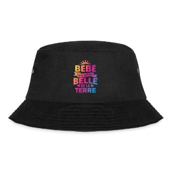 bébé tu es la plus belle de la terre couple - Bob - noir - Devant - Lela (165cm)
