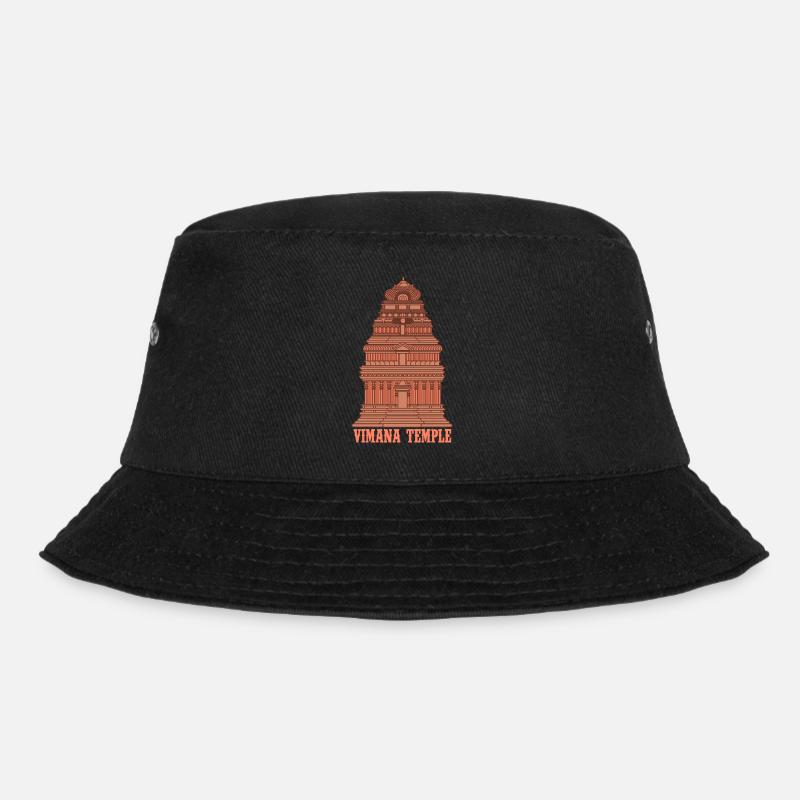 Ancient Astronaut Theory Vimana Temple - Bucket Hat - black
