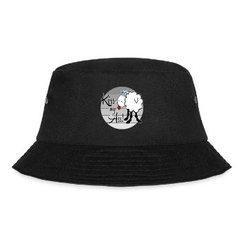 Kiss my Ass Küß mein Arsch Schaf Beleidigung - Bucket Hat - Schwarz - Vorne - Lela (165cm)