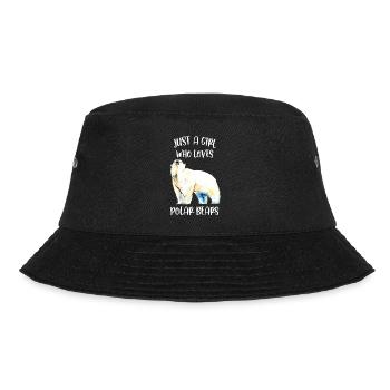 Just A Girl Who Loves Polar Bears - Bucket Hat - black - Front - Lela (165cm)