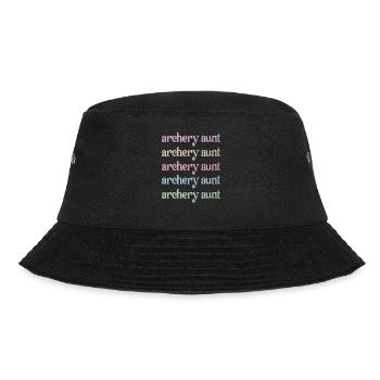 Proud Archery Aunt Of Archers Aunt - Bucket Hat - black - Front - Lela (165cm)