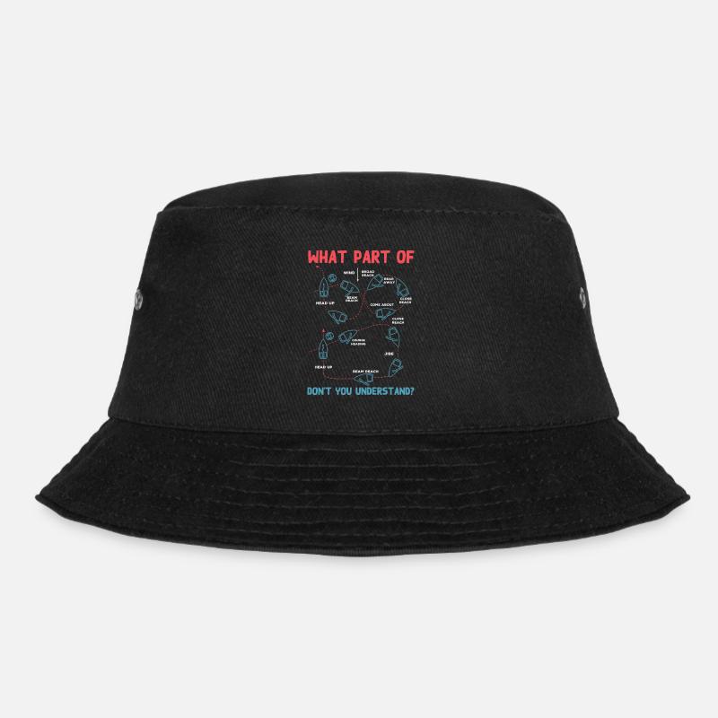 Mann Über Bord Manöver, Seemann, Segeln - Bucket Hat - Schwarz