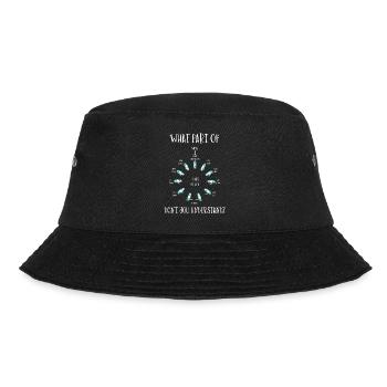 Mann Über Bord Manöver, Seemann, Segeln - Bucket Hat - Schwarz - Vorne - Lela (165cm)