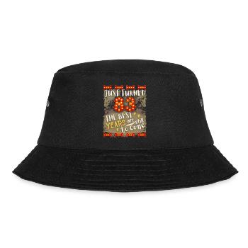 83. Geburtstag 83 Jahre alt Vintage-Design, Spruch - Bucket Hat - Schwarz - Vorne - Lela (165cm)