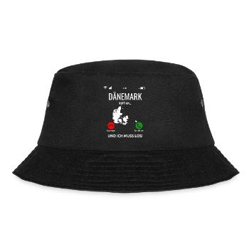 Dänemark Nordsee Ostsee Urlaub Idee - Bucket Hat - Schwarz - Vorne - Lela (165cm)