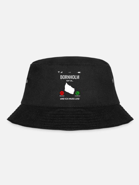 Bornholm Dänemark Insel Urlaub Idee - Bucket Hat - Schwarz