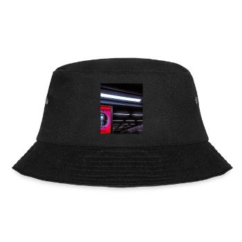 Futuristisches Cyborg in U-Bahn Station - Bucket Hat - Schwarz - Vorne - Lela (165cm)