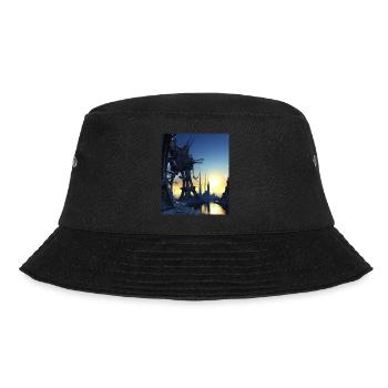 Science Fiction Stadt Zukunft - Bucket Hat - Schwarz - Vorne - Lela (165cm)
