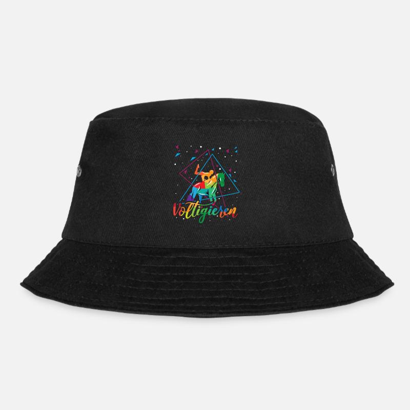 Voltigieren Volti Voltigier Pferde Pferdemädchen - Bucket Hat - Schwarz