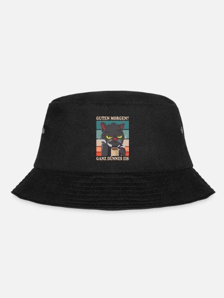 Guten Morgen? Ganz Dünnes Eis Kätzchen Fans - Bucket Hat - Schwarz