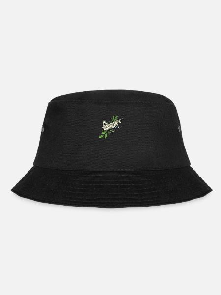 Grashüpfer I Zikade Insekten Motiv für - Bucket Hat - Schwarz