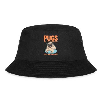Pug Dogs | Dog Owner Dog Owner Gift - Bucket Hat - black - Front - Lela (165cm)