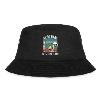 Gym Weightlifting Sport Bodybuilding Gym - Bucket Hat - black - Front - Lela (165cm)