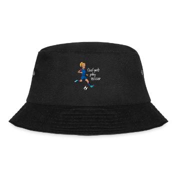 Cool girls play soccer - Girl plays soccer - Bucket Hat - black - Front - Lela (165cm)