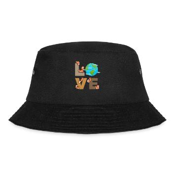 Squirrel Love Squirrel Sweet Squirrel - Bucket Hat - black - Front - Lela (165cm)