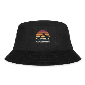 Mama Saurus Mama Dinosaurier Muttertag Mamasaurus - Bucket Hat - Schwarz - Vorne - Lela (165cm)