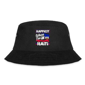 Haïti Haïti Haïti drapeau le plus heureux quand je suis en Haïti - Bob - noir - Devant - Lela (165cm)