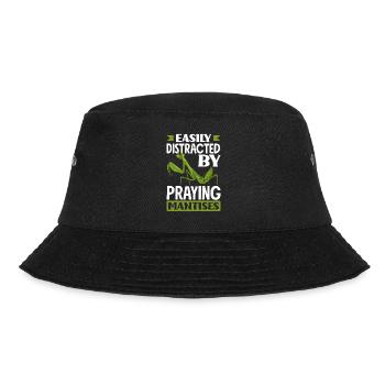 Insect Bug Collector Easily Distracted By Praying - Bucket Hat - Schwarz - Vorne - Lela (165cm)