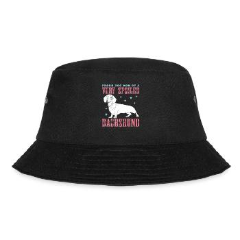 Dachshund Mom Dackel Hundebesitzer Geschenk - Bucket Hat - Schwarz - Vorne - Lela (165cm)