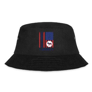 Eselpocken Die Krankheit, die Amerika zerstört Lustig - Bucket Hat - Schwarz - Vorne - Lela (165cm)