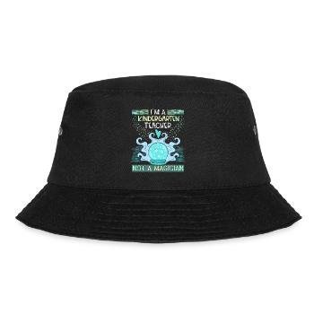 Kindergarten teacher, kindergarten teacher funny saying - Bucket Hat - black - Front - Lela (165cm)