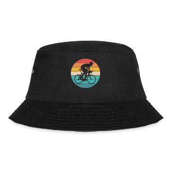 Bahnrad Fahrrad Sport Radfahrer - Bucket Hat - Schwarz - Vorne - Lela (165cm)