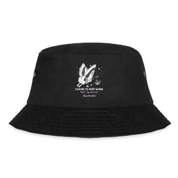 Rett-Syndrom RTT Awareness Warrior Unterstützung - Bucket Hat - Schwarz - Vorne - Lela (165cm)