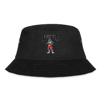 Kämpfer Pitbull - Käfig Kämpfer Free Fighting MMA - Bucket Hat - Schwarz - Vorne - Lela (165cm)
